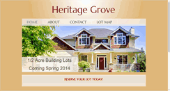 Desktop Screenshot of heritage-grove.com
