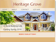 Tablet Screenshot of heritage-grove.com